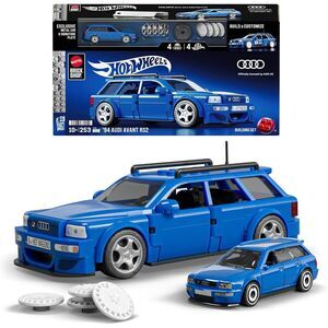 Mattel Brick Shop - Hot Wheels '94 Audi Avant RS2 Building Toy Set with